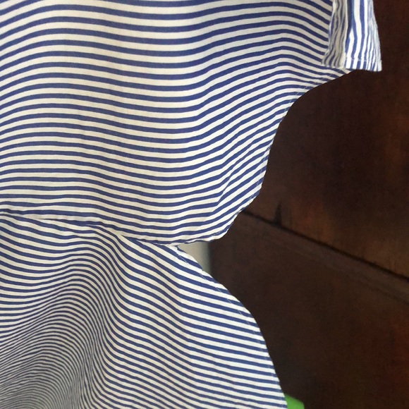 Blue and white stripe ladies shirt - Picture 6 of 6